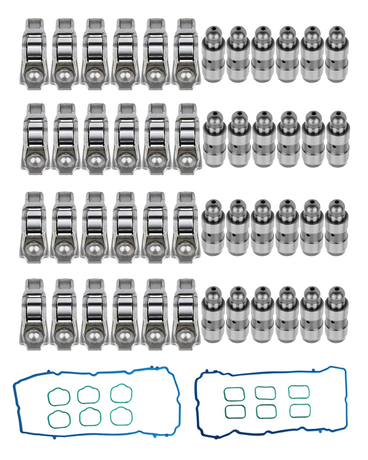 Photo 1 of 24Pcs Rocker Arms Lifters Valve Gaskets Kit For 2011-2021 3.6L Chrysler Dodge Jeep Ram, 3.6L Pentastar, 5184332AA?5184596AE 5184562AC, 5184331AC