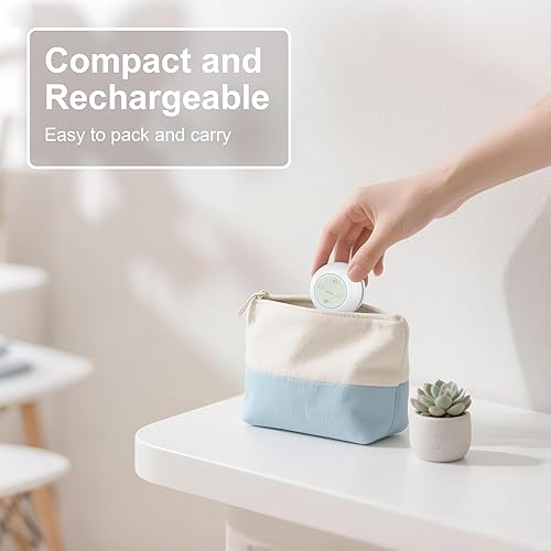 Miniatura 9 de Máquina de sonido portátil para bebés, niños y adultos, máquina de ruido blanco recargable por USB con función de temporizador, 18 sonidos suaves,