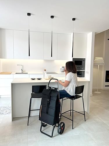 Vista 133 de ROLSER Carrito de compras plegable con ruedas Carro plegable personal plegable para comestibles Duradero y portátil Verde