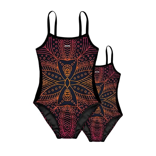 COMBO MAE E FILHA PAR MAIÔS MAORI PROTEÇÃO UV 50+ KAUNA