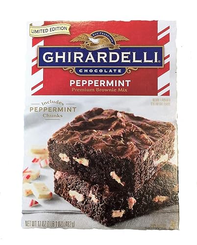 Ghirardelli Chocolate Peppermint Premium Brownie Mix (17 oz baking mix)