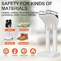 Vista 2 de Secador de zapatos, secador de botas, ultra silencioso, color blanco