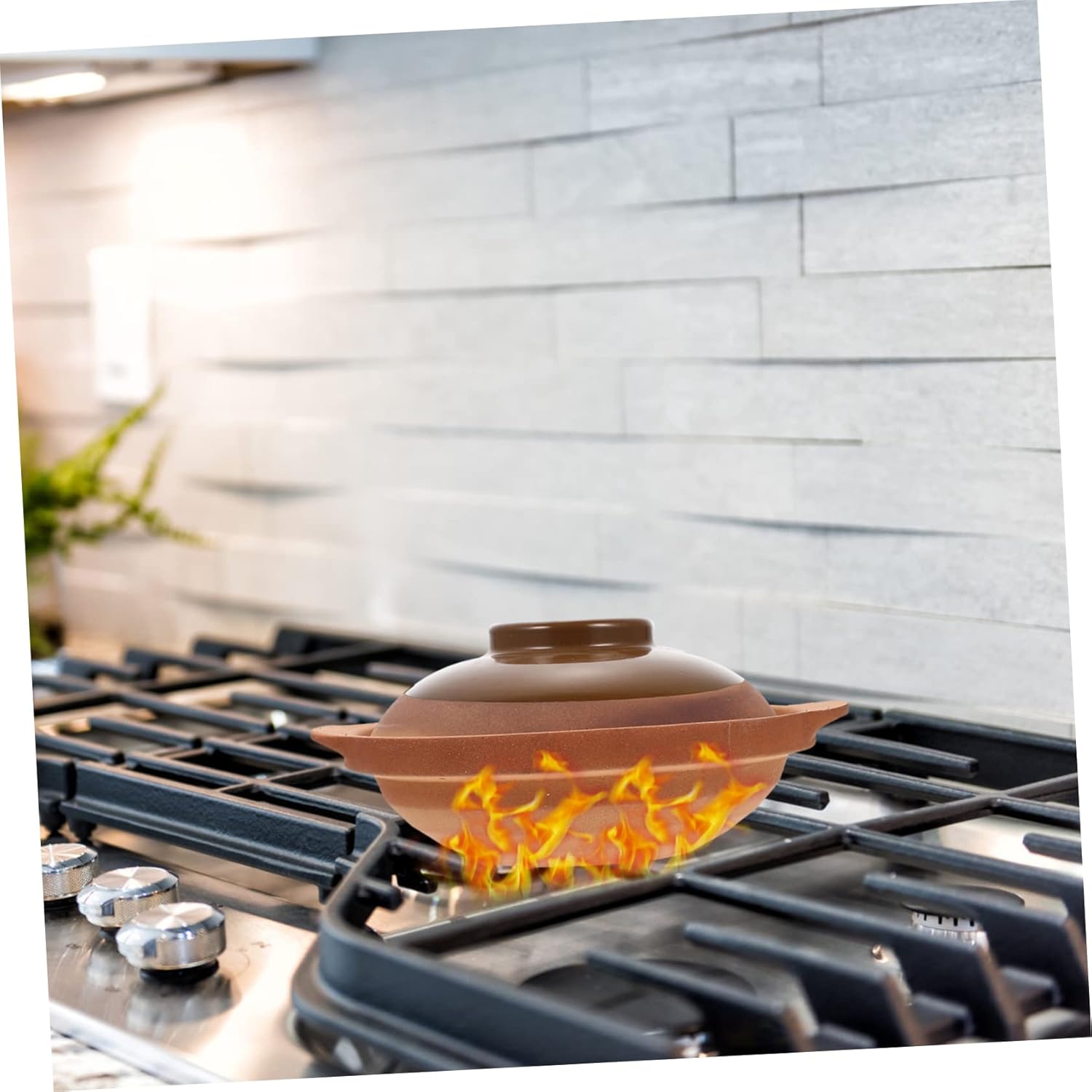 Cabilock Household Casserole Cookware Ceramic Lid Pot Lid for Kitchen Stewing Pot Clay