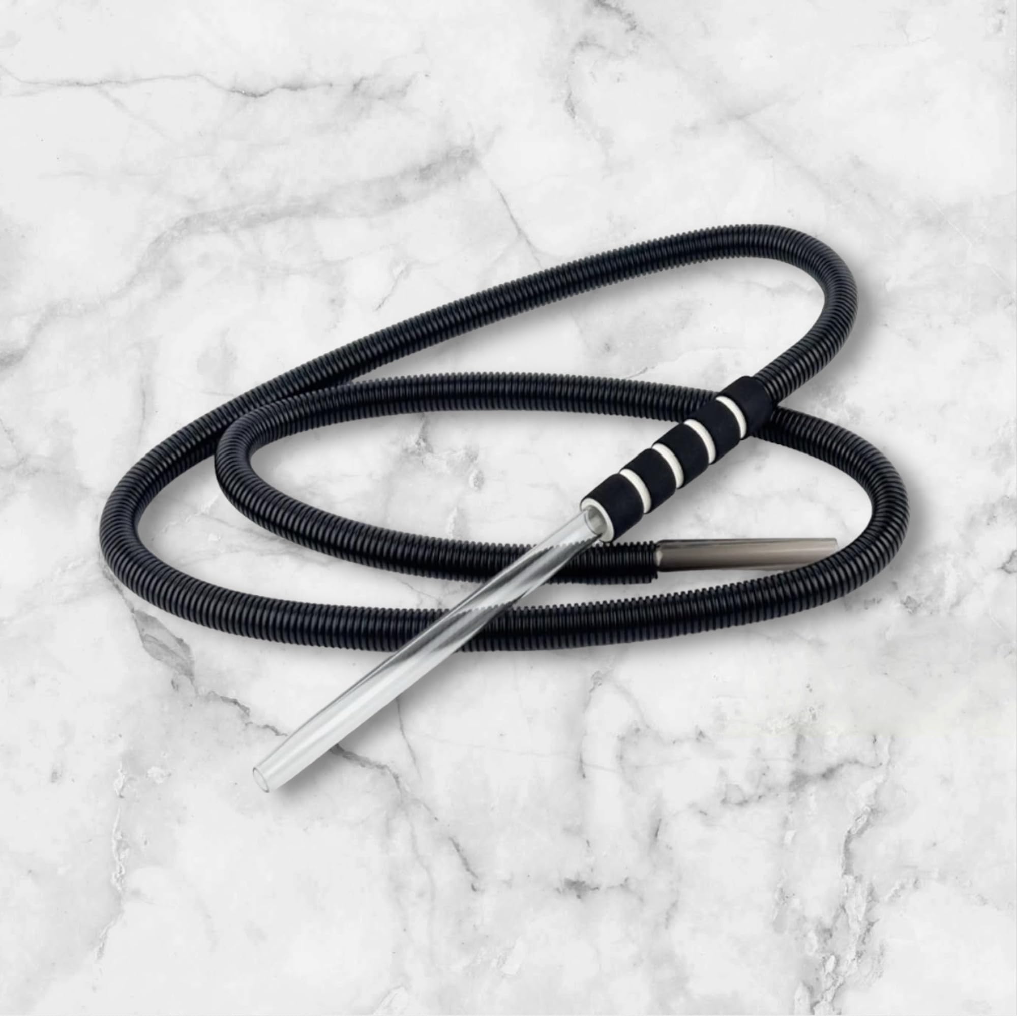 Fantasia Glass Hookah Hose - Extra Long Hose Soft Foam Grip - by Fantasia Hookah Flavors