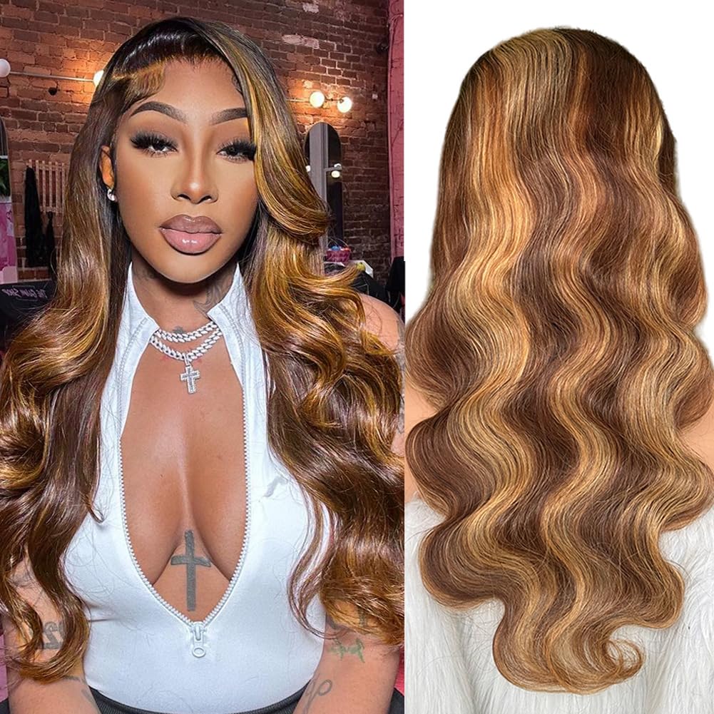 Amazon.com : Honey Blonde HD Lace Front Wig - Human Hair 