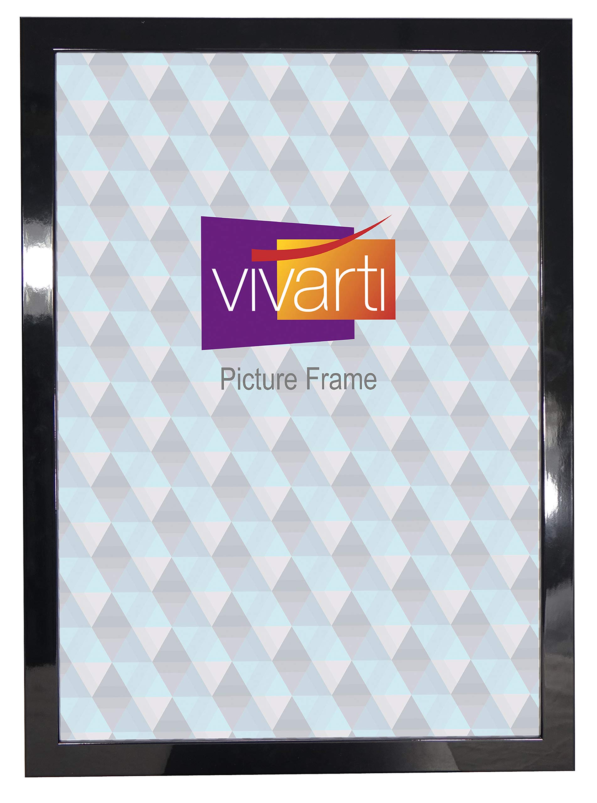 Vivarti Black Gloss Picture Frame 50Cm X 60Cm