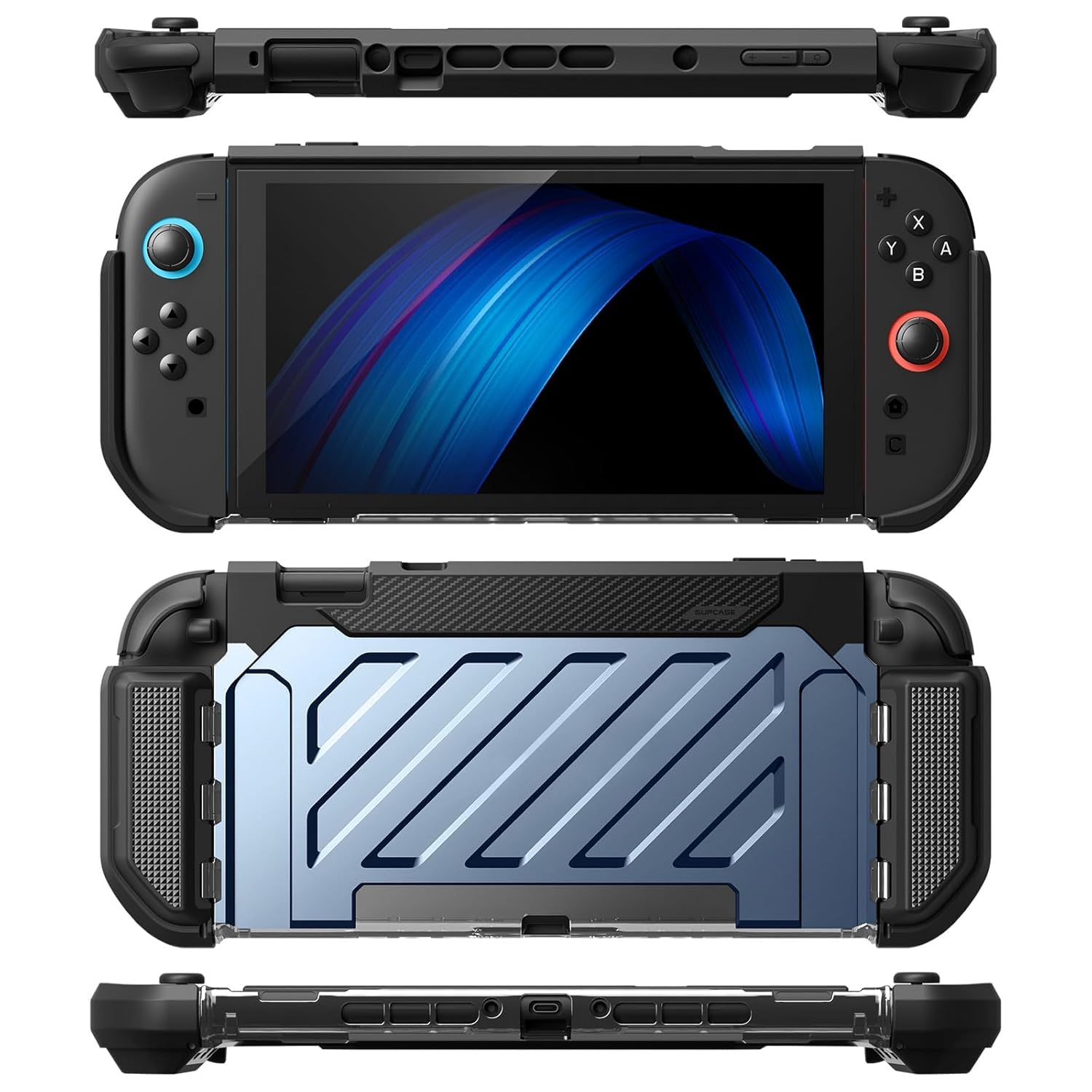 SUPCASE Etui do Nintendo Switch 2 2025 (Unicorn Beetle Pro), [ochrona klasy wojskowej] [Magnetyczne kontrolery Joy Con] dokowalne zintegrowane akcesoria do Nintendo Switch 2 (nachylenie)
