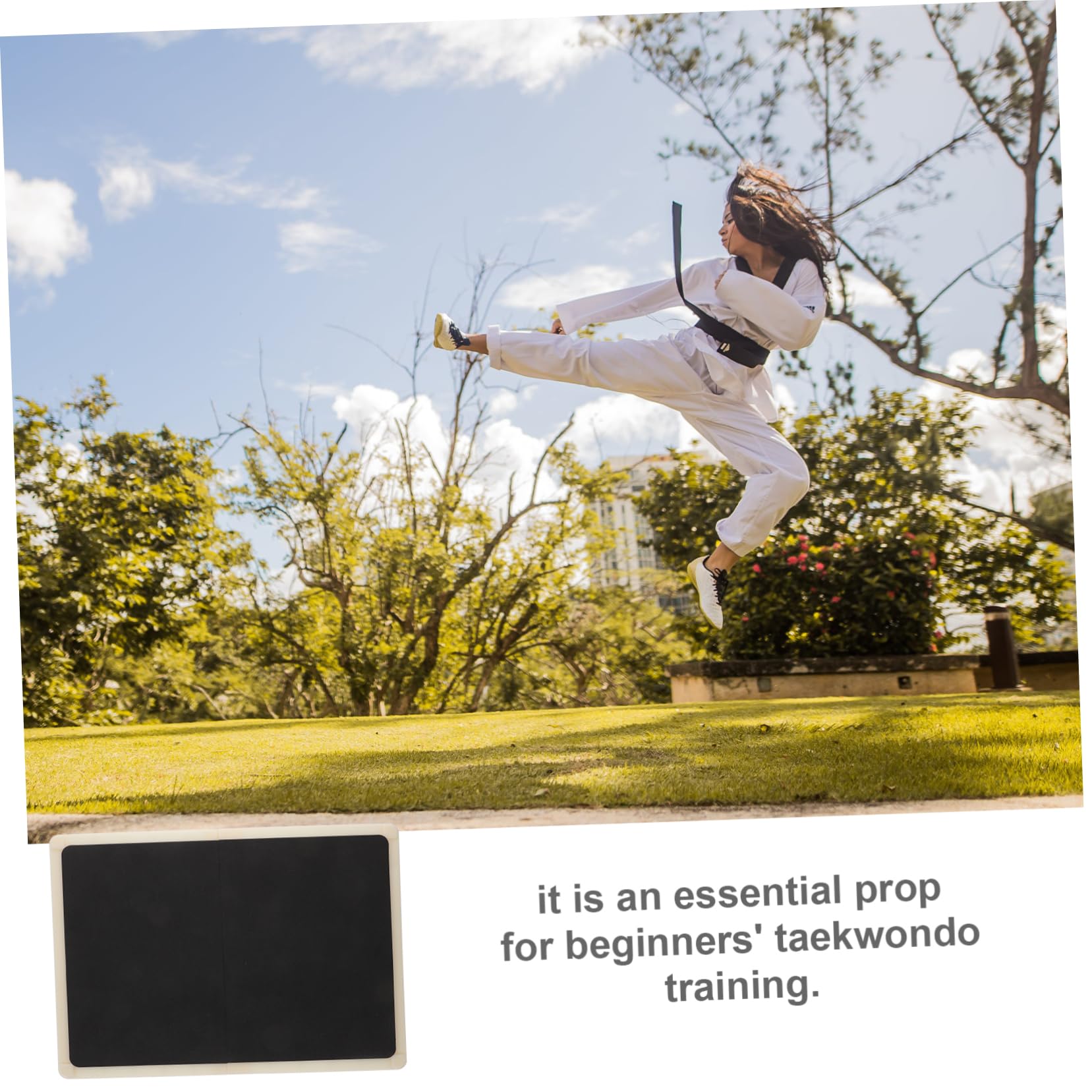 Toddmomy Portable Reusable Taekwondo Breaking Board Convenient Karate Practice Board for Beginners Thick Supports up for Skill Improvement and Level Assessment
