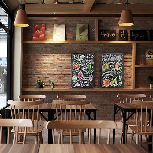 Miniatura 4 de Cartel de metal retro de comida rápida para cocina, panadería, cafetería, restaurante