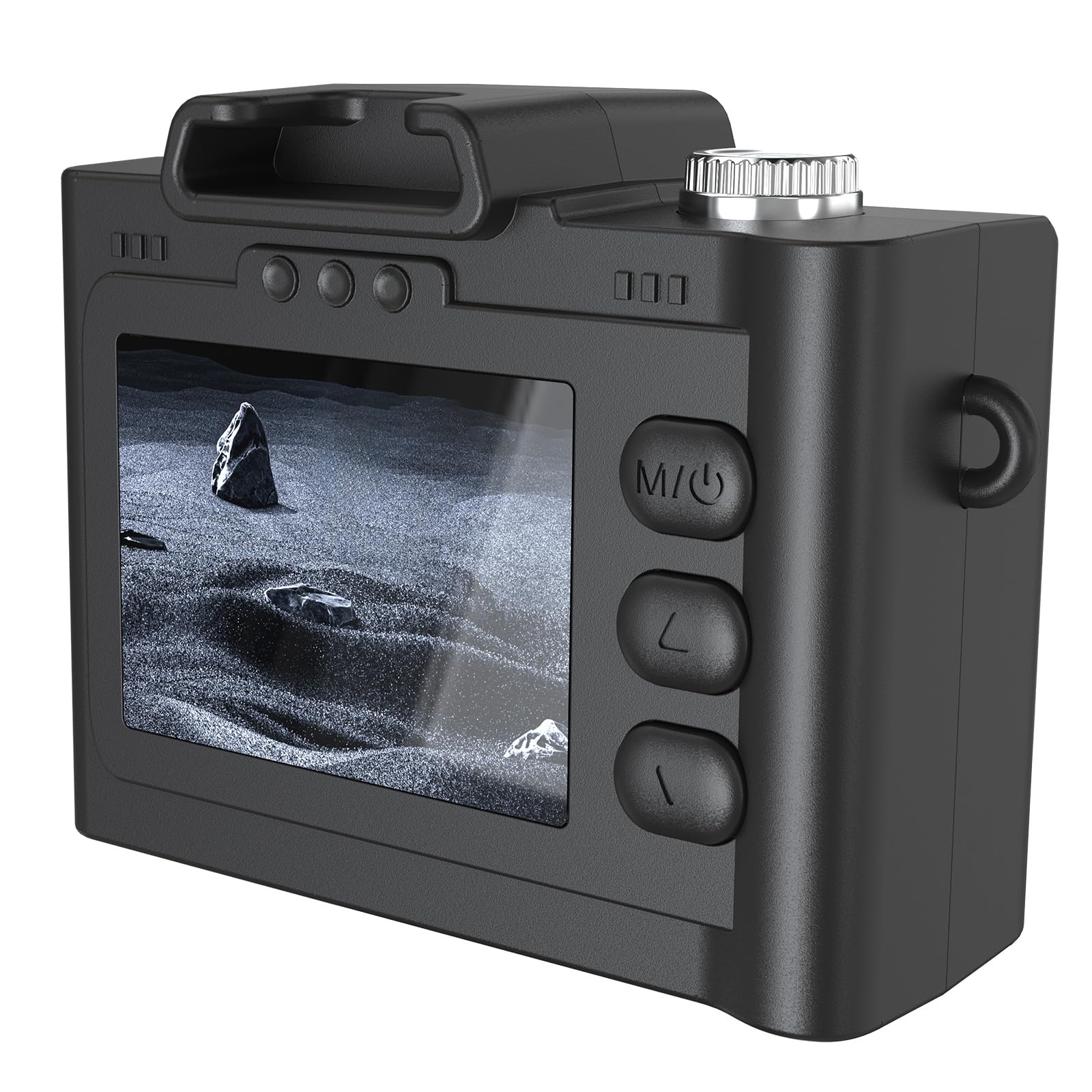 Caméscope rétro 1080p de voyage avec flash intégré extérieur