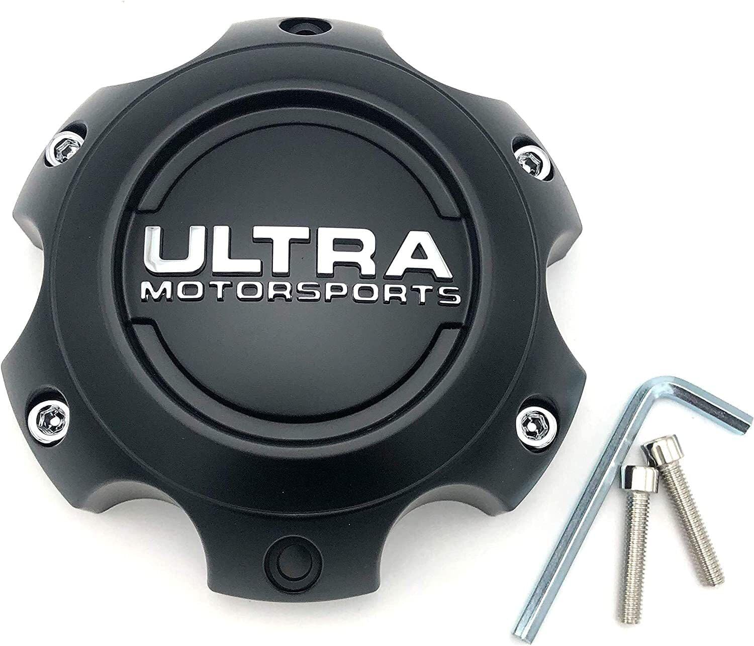 1PCS Black Ultra Motorsports 6 Lug Custom Wheel Center Hub Cap 89-9765
