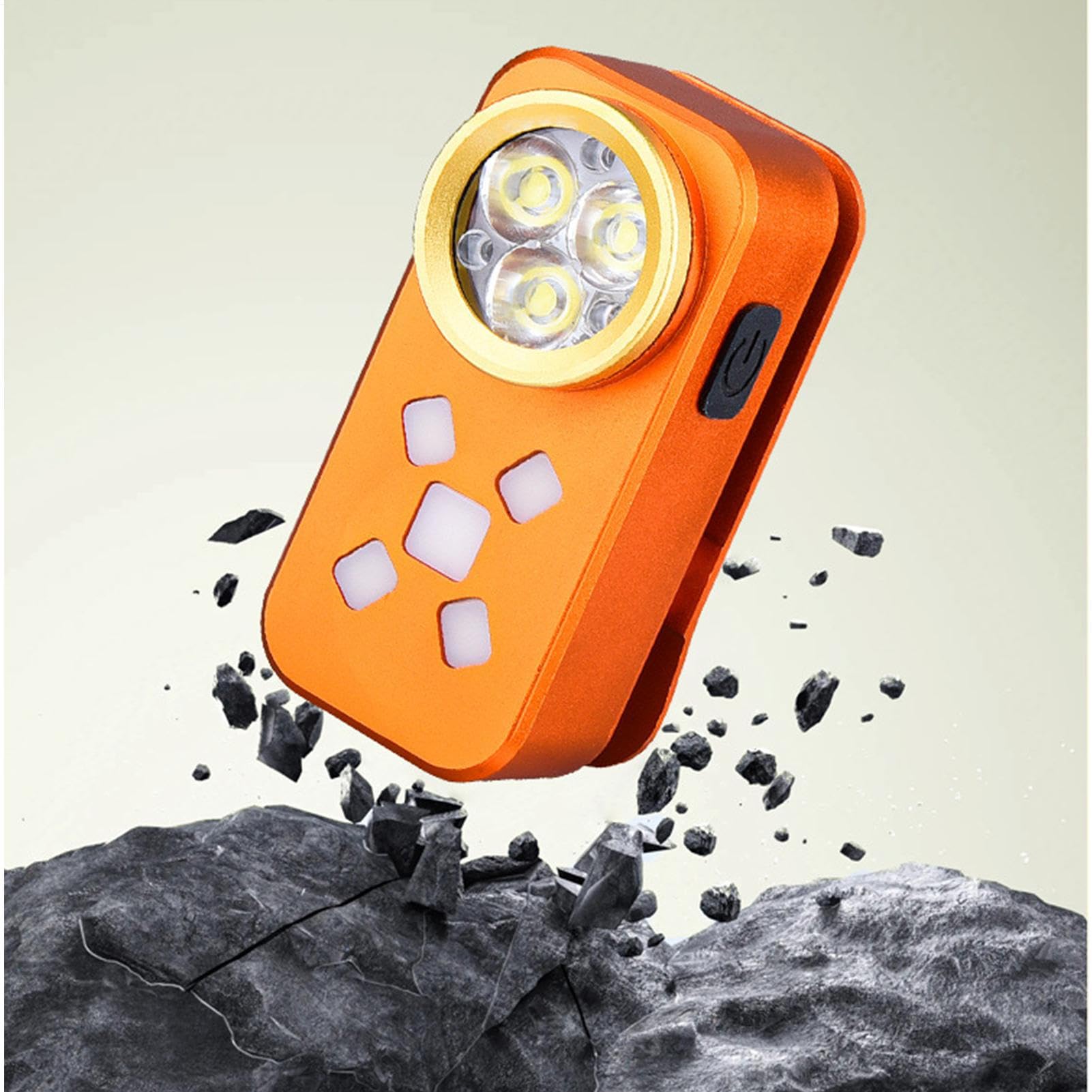 Torcia Tascabile Lanterna Da Esterno Ricaricabile 200-800 Lumen Con Clip
