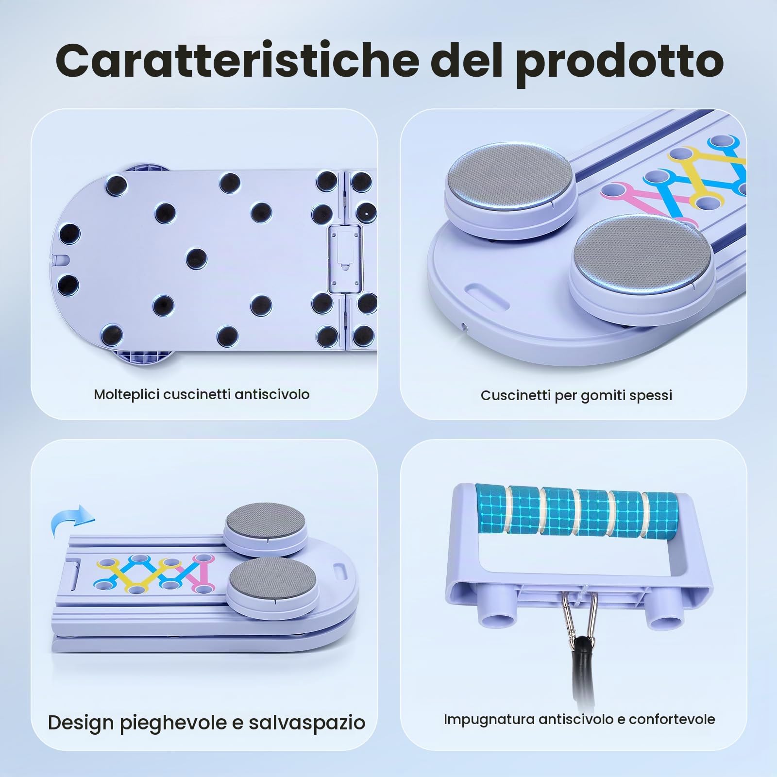 5 in 1 Pilates riformare macchina per la casa Tavola addominale pieghevole con rimbalzo automatico Ruota addominale Pilates attrezzature di allenamento per tutto il corpo Pilates reformer