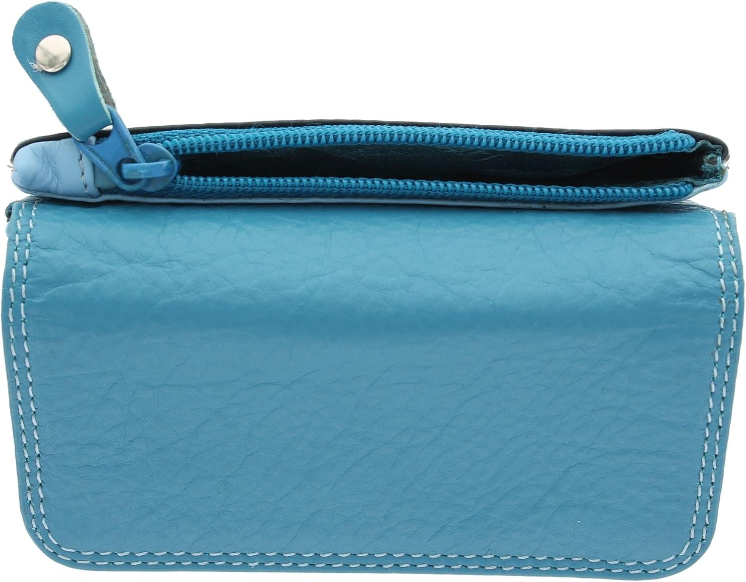 Visconti Leather Rainbow Collection Tahiti Purse RB99 Blue Multi - Image 5