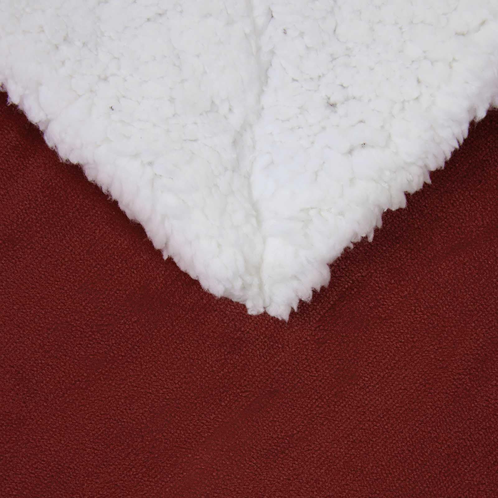 Manta polar burdeos, 150 x 200 cm, paño ligero para sofá