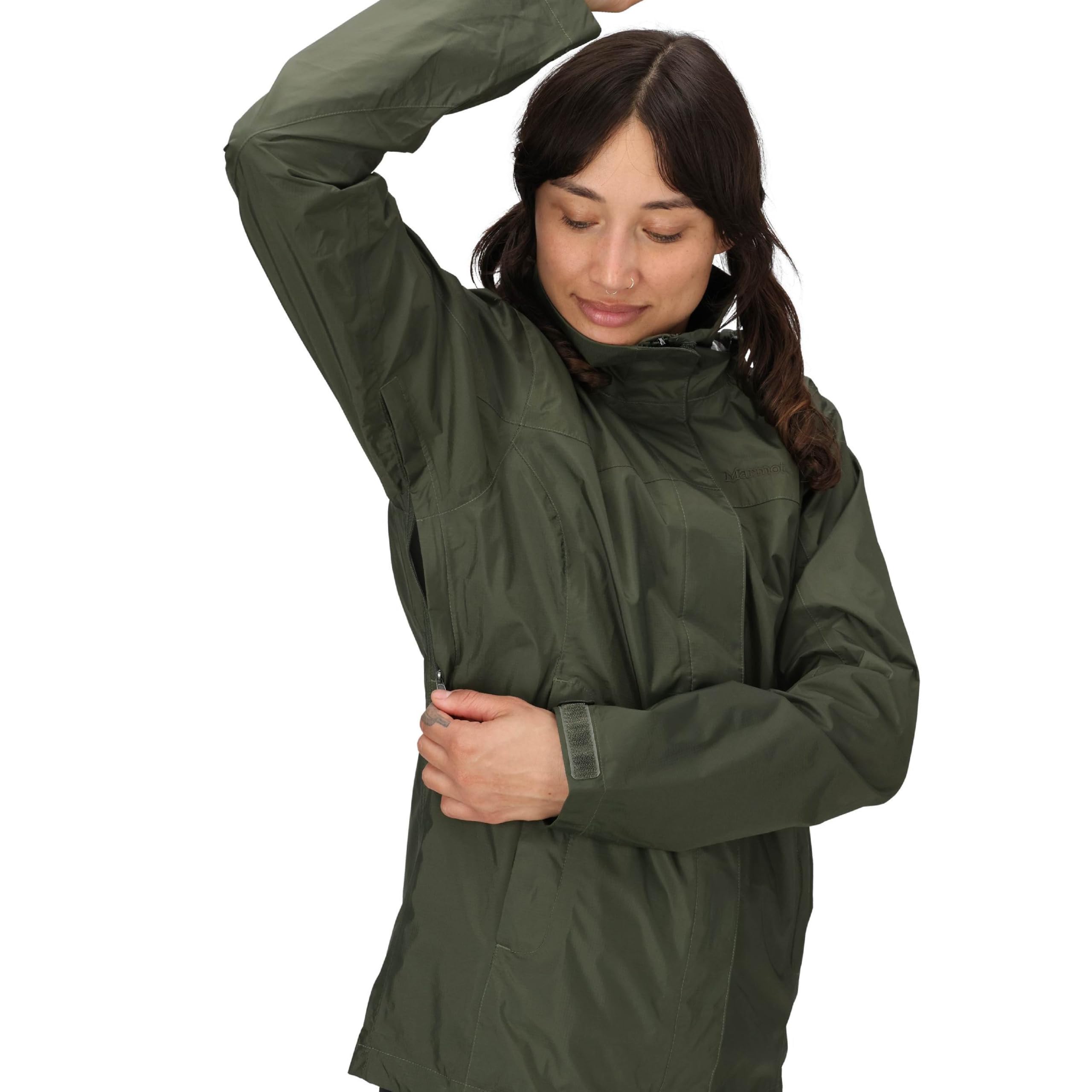Marmot Damen PreCip Eco Jacket, Wasserdichte Regenjacke, winddichter Regenmantel, atmungsaktiver, faltbarer Hardshell Windbreaker, ideal zum Fahrradfahren & Wandern