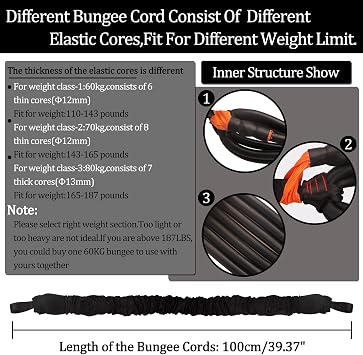 Natural Latex Resistance Bands Set - 3-Level for Suspension Trainer for Home Gym, Yoga & Recovery (Adjustable Harness, Exercise Guide)