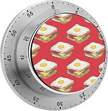 Breakfast Sandwich Kitchen Timers for Cooking 60 Minute Mechanical Clock Management Timer for Work Exercise Training