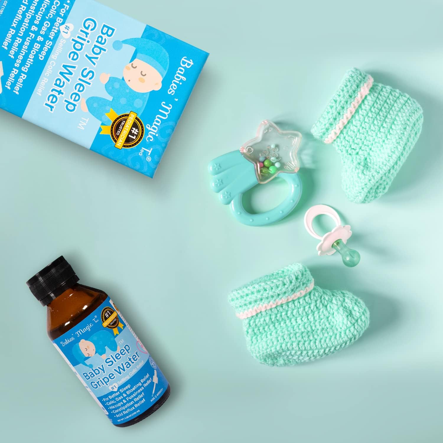 Babies Magic T Baby Sleep Gripe Water for Baby Colic and Gas Relief- Gentle & Safe- Supports Comfort from Colic and Gas