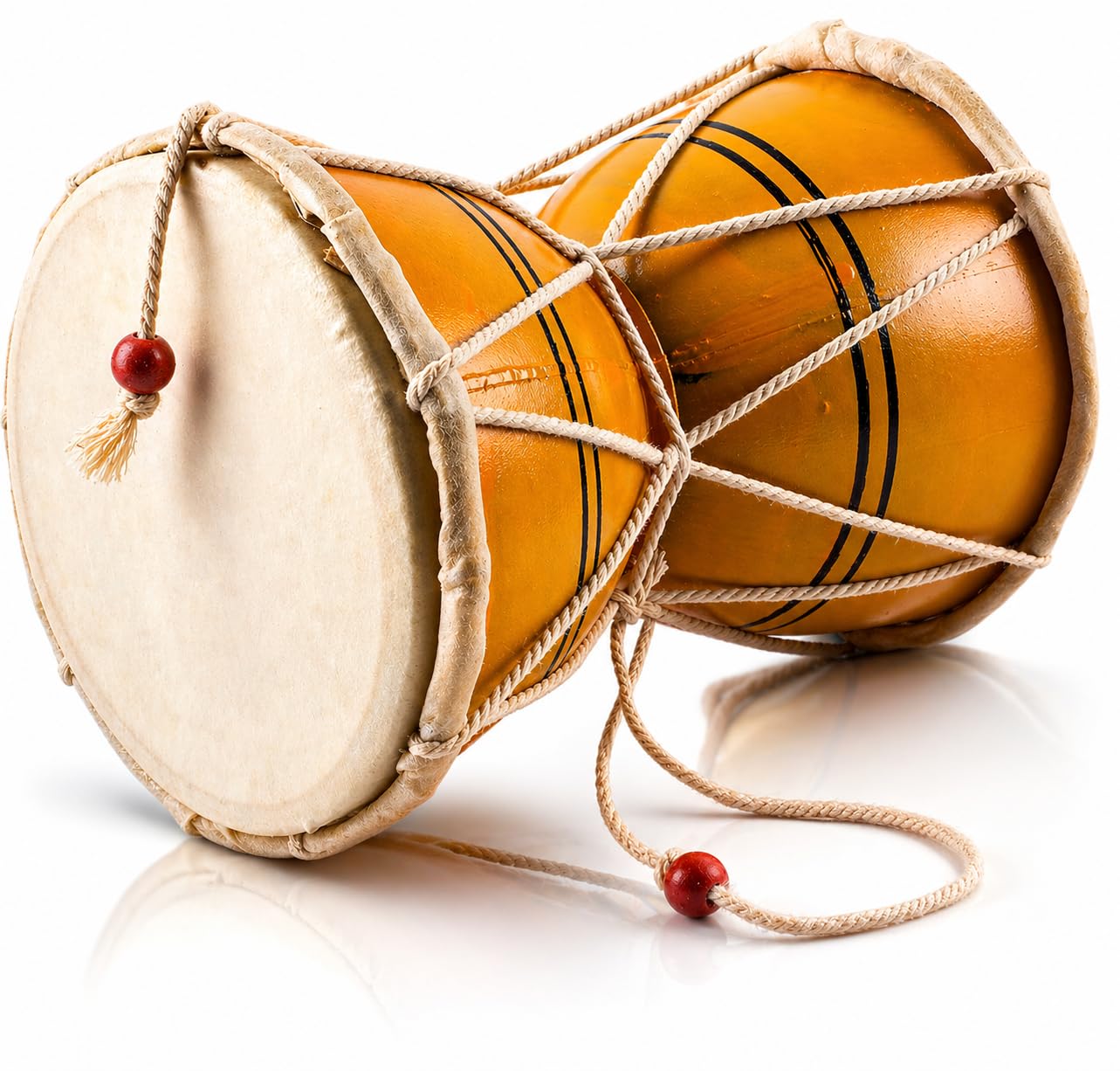 Fait à la main En Bois et Cuir Classique Indien Guadeloupe
