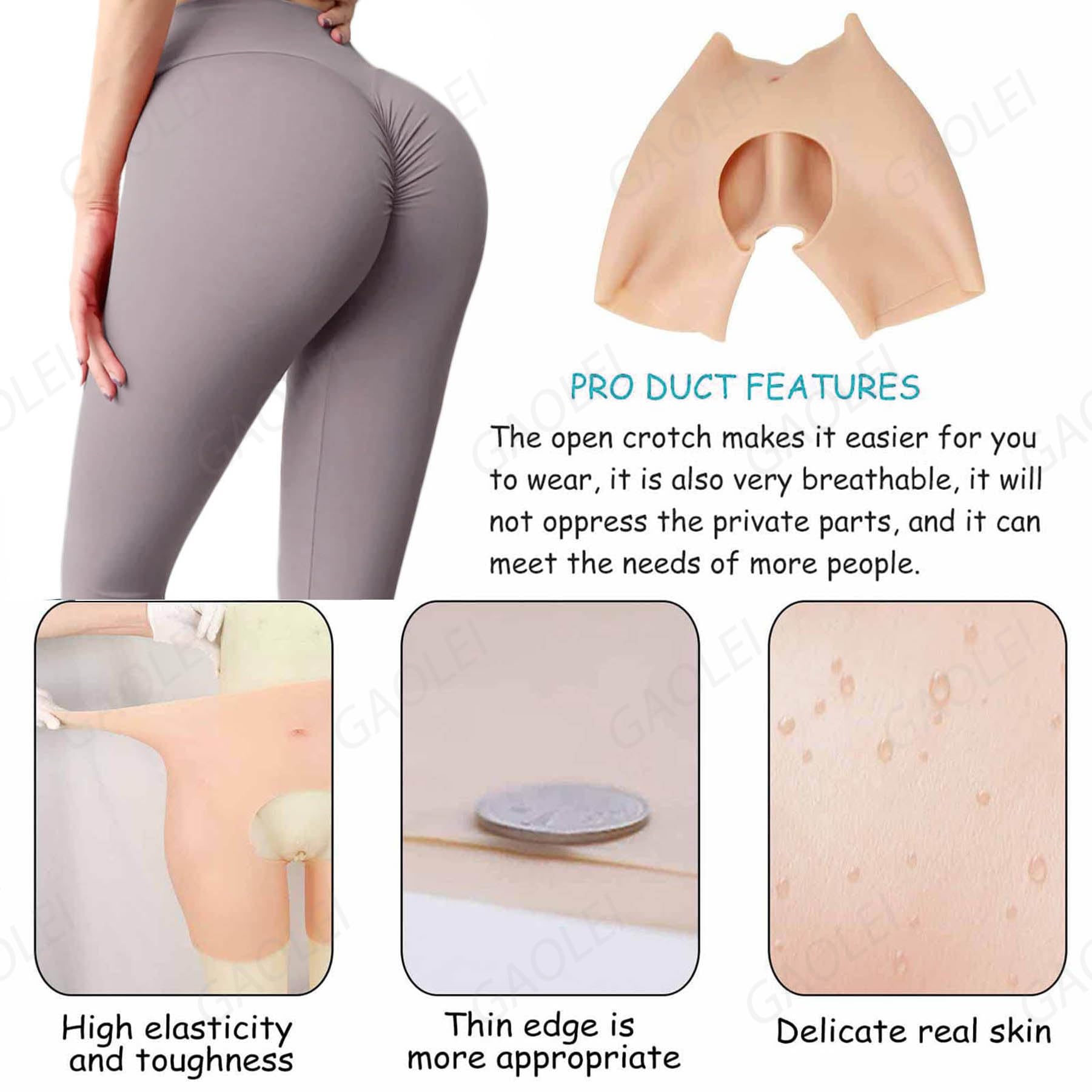 Adima Silikonowe Sztuczne Majtki Pośladkowe Z Otwartym Krokiem Damskie Majtki Liftingujące Pośladki Hip Enhancer Shapewear dla Osób Transpłciowych