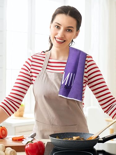 Miniatura 4 de Bencailor Juego de 4 toallas de cocina florales para cocina, juego de decoración de cocina de primavera para cocinar, hornear, asar a la parrilla,