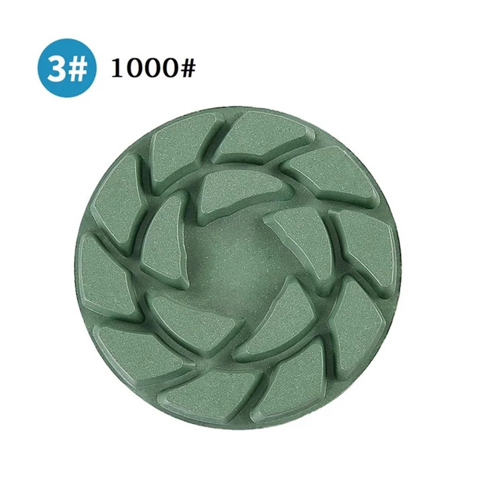 GYQAZSS 1pc /3pc 4 Inch 100mm Dry/Wet Diamond 3 Step Polishing Pads Abrasive Sanding Discs for Marble Concrete Terrazzo Stone Grinding Discs