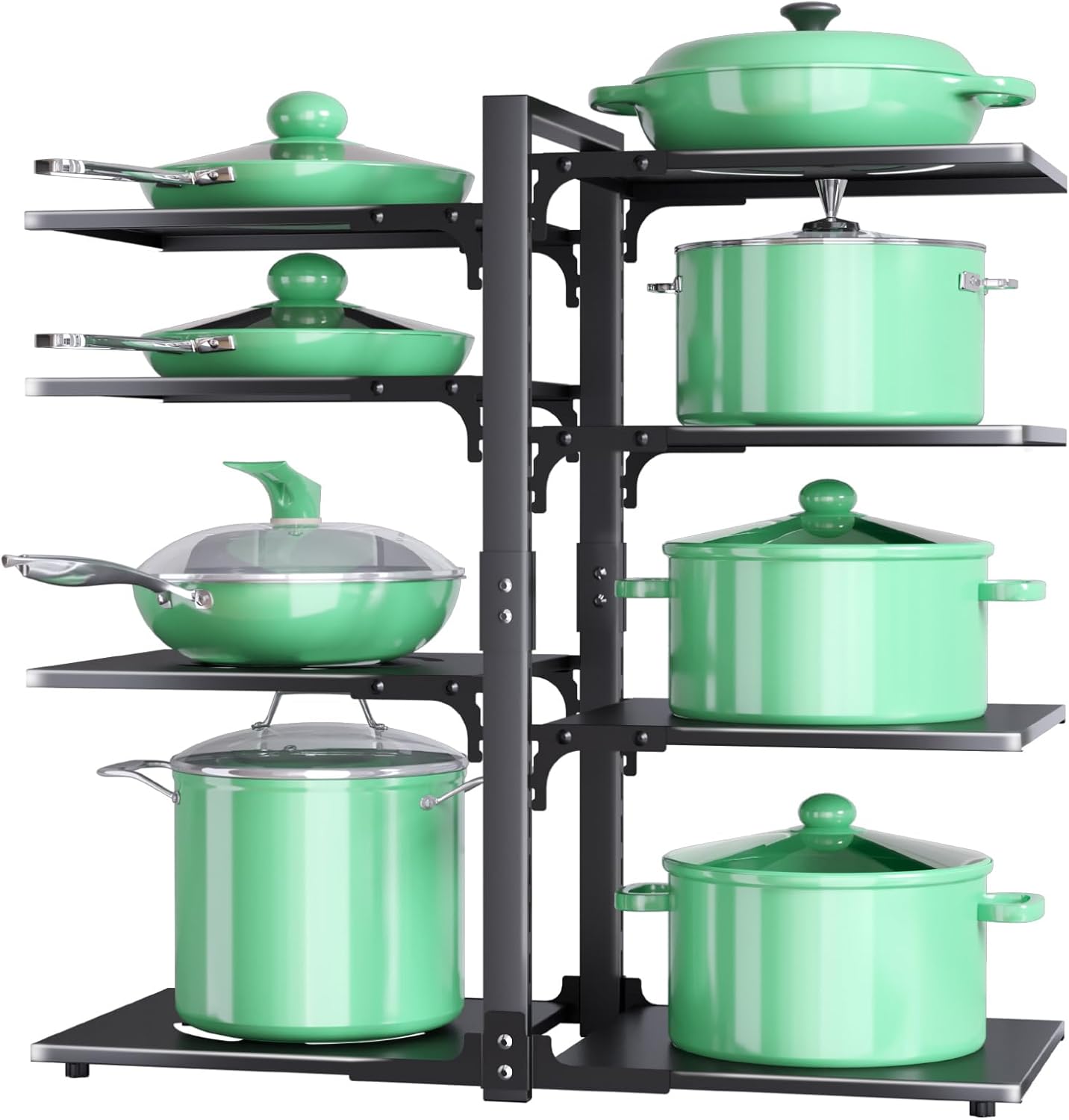HAOWUJIN Pots And Pans Organizer For 6 Piece