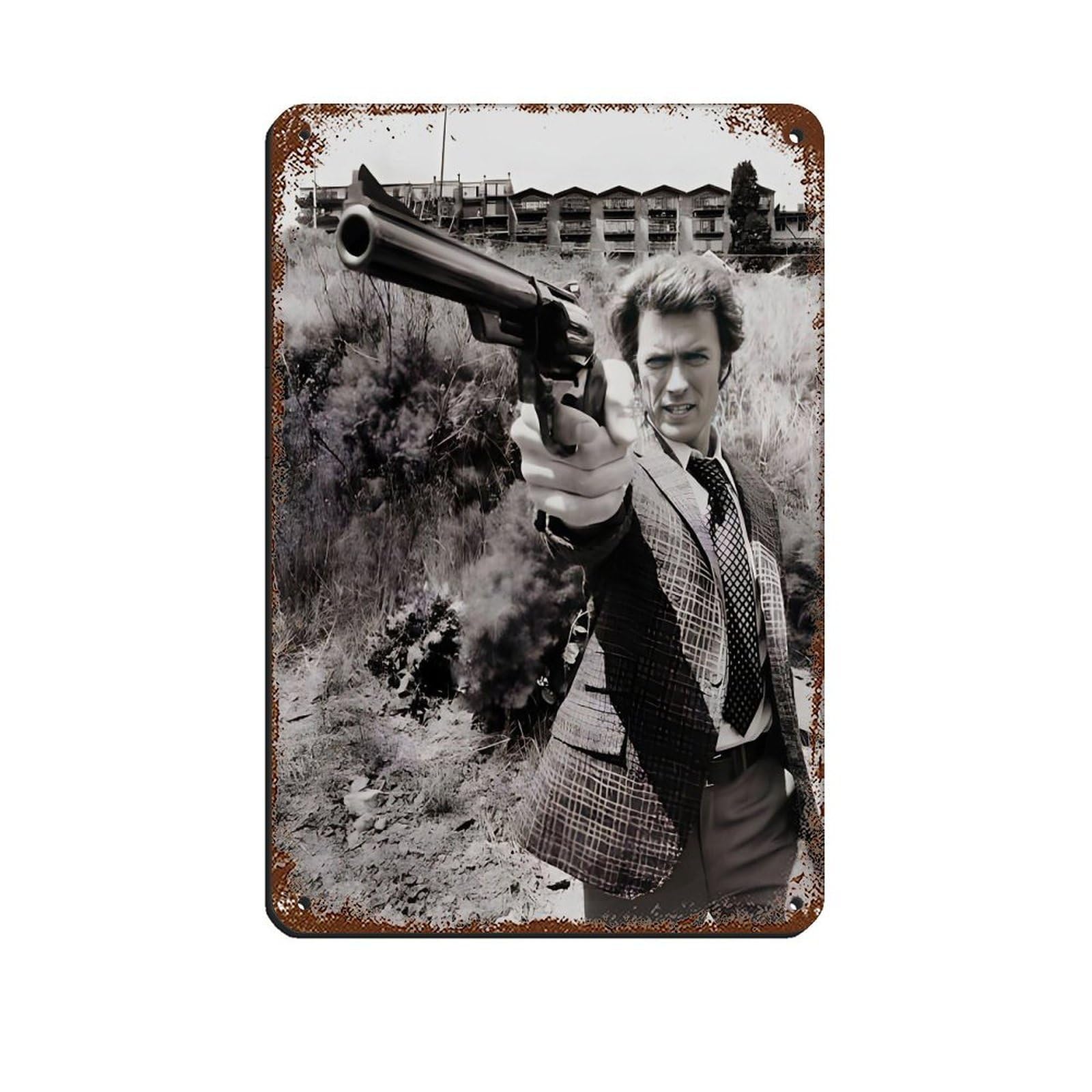 Dirty Harry Tin Sign Vintage Metal Pub Club Cafe Bar Home Wall Art Decoration Poster Retro 8x12inch(20x30cm)