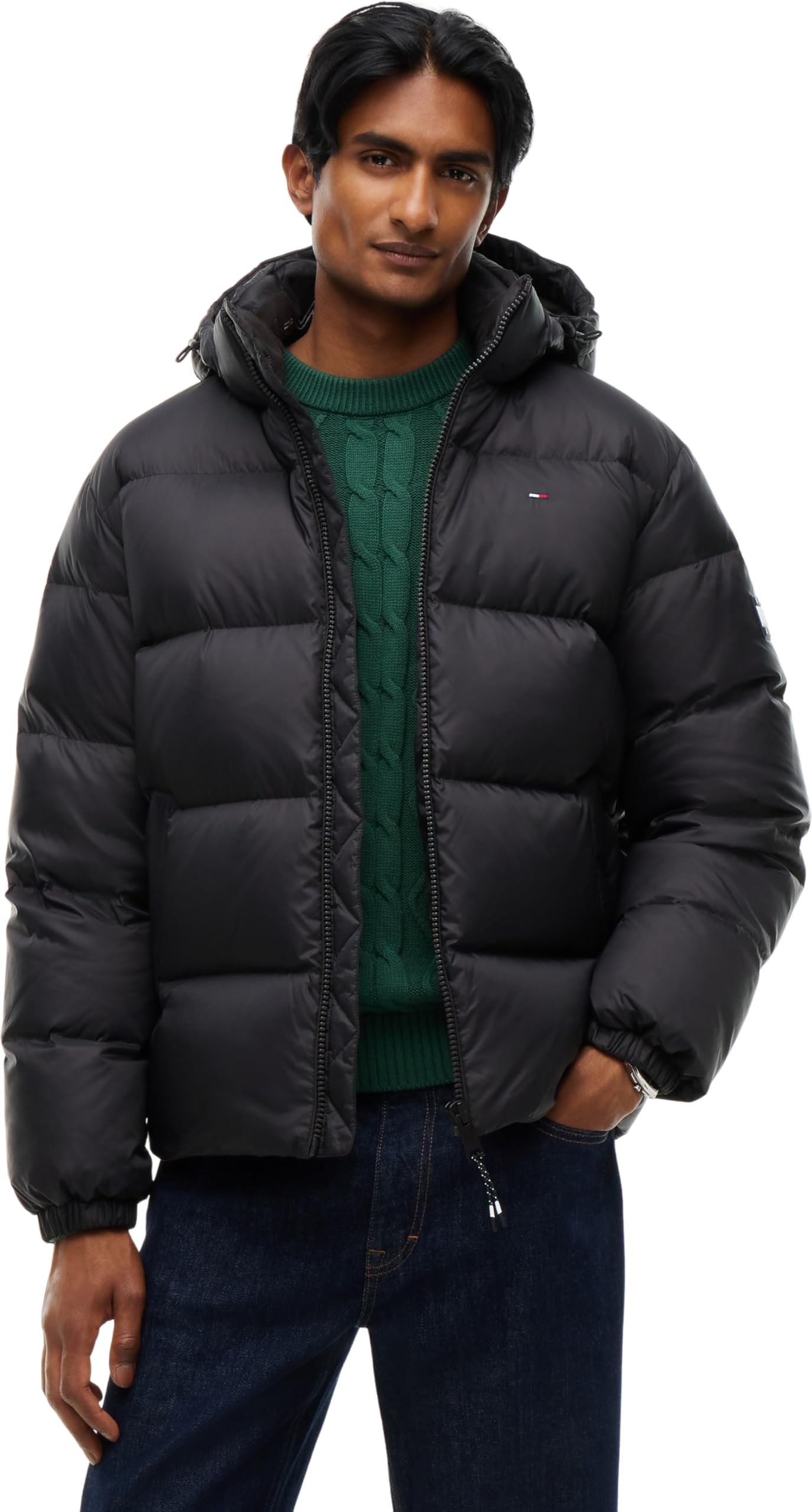 Tommy Hilfiger Black Polyester Men's Jacket - XXL