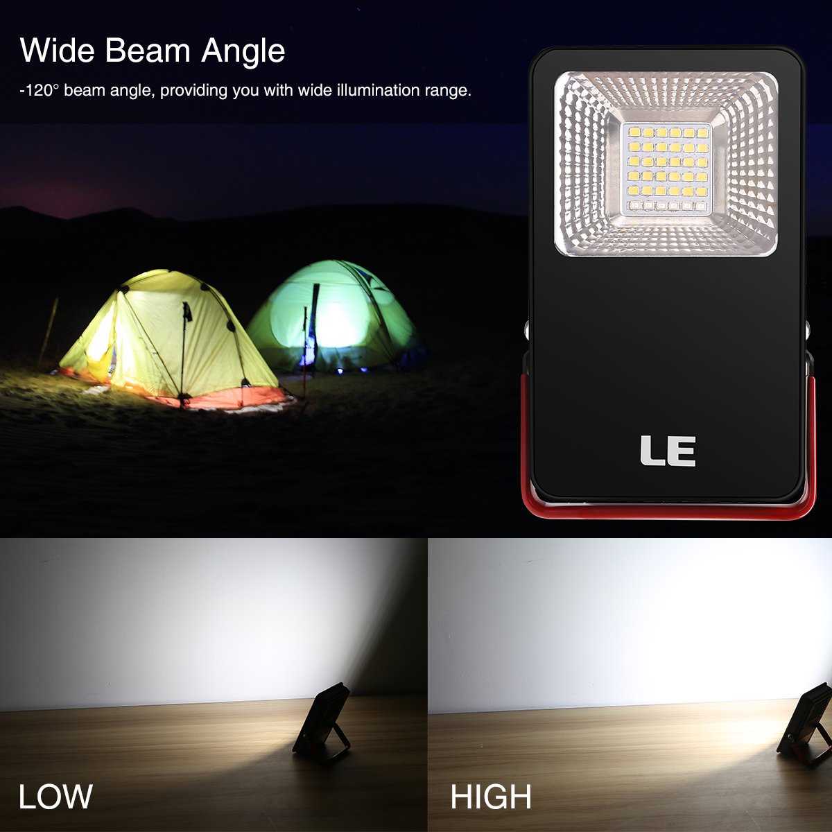 Luce da lavoro a LED ricaricabile 50W telecomandata per campeggio - Cina Luci di lavoro a LED, luce di lavoro a LED