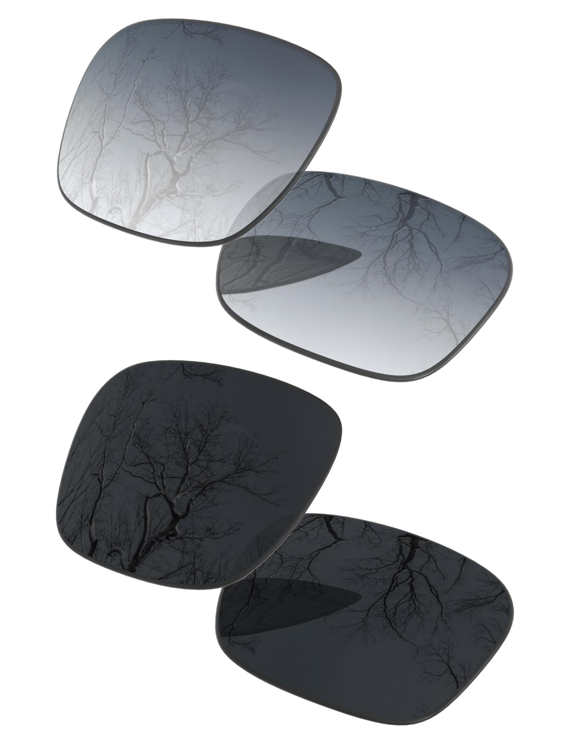 ToughAsNails Set of 2 Polarized Replacement Lenses for Oakley Fuel Cell OO9096 Pack