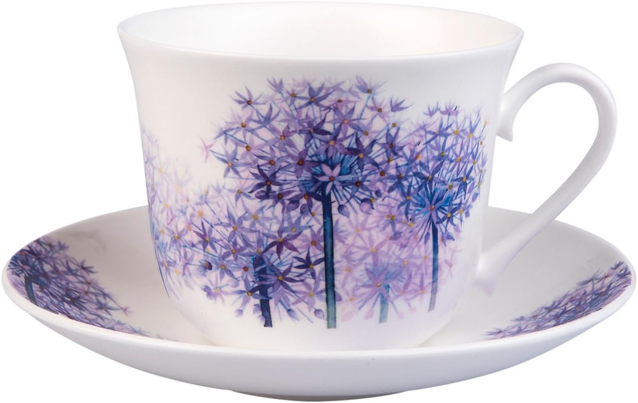 TASSE DEJEUNER+SOUCOUPE PORCELAINE BLANCHE FABRIQUE EN FRANCE EMPIRE 10X7X17.5 35CL - Maison de