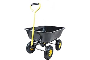 BOJATU 300 lb Poly Garden Dump Cart - for Easy Tractor Supply Shopping