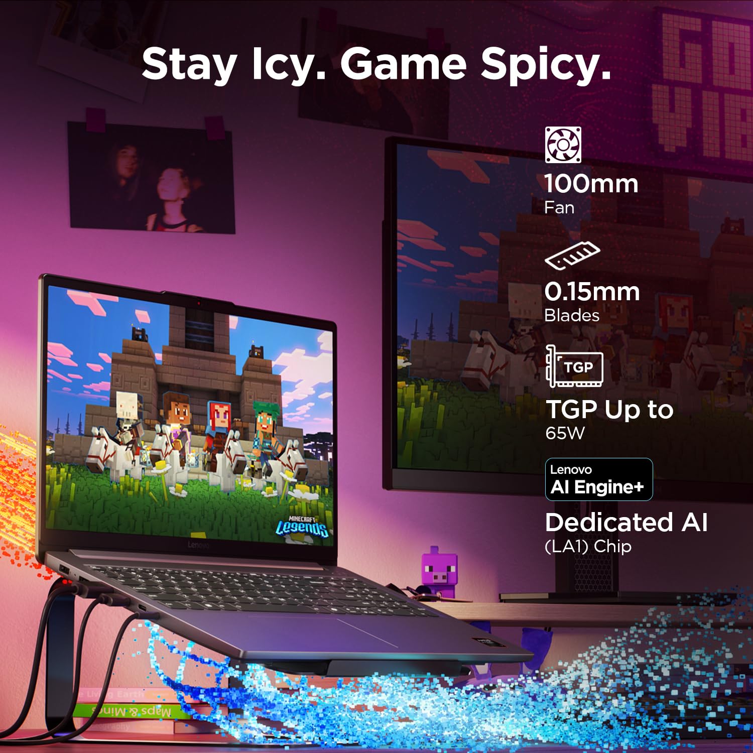 Lenovo LOQ Essential, AMD Ryzen 7 7735HS, NVIDIA RTX 4050 6GB, 16GB RAM, 512GB SSD, FHD IPS, 15.6" (39.6cm), 144Hz Refresh Rate, Windows 11, Office Home 2024, Grey, 1.8Kg, 83S0009TIN, Gaming Laptop — Amazon image 3
