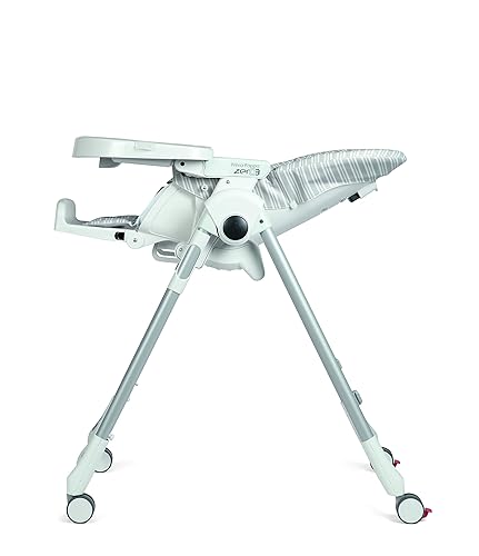 Miniatura 4 de Prima Pappa Zero 3 - Silla alta para niños recién nacidos hasta los 3 años de edad, fabricada en Italia, color dorado (blanco y dorado)