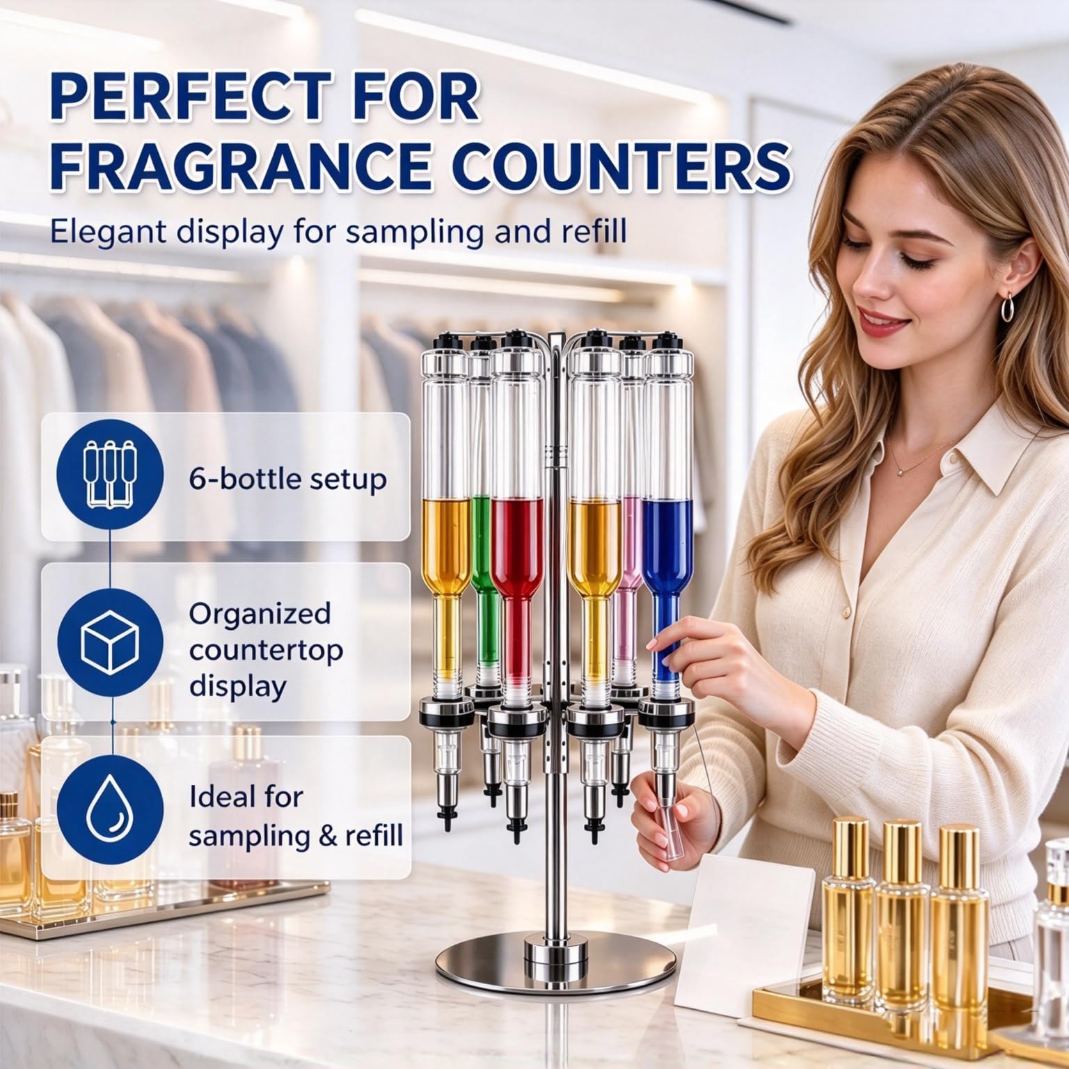 Dispensador De Perfume Manual Giratorio De 360°