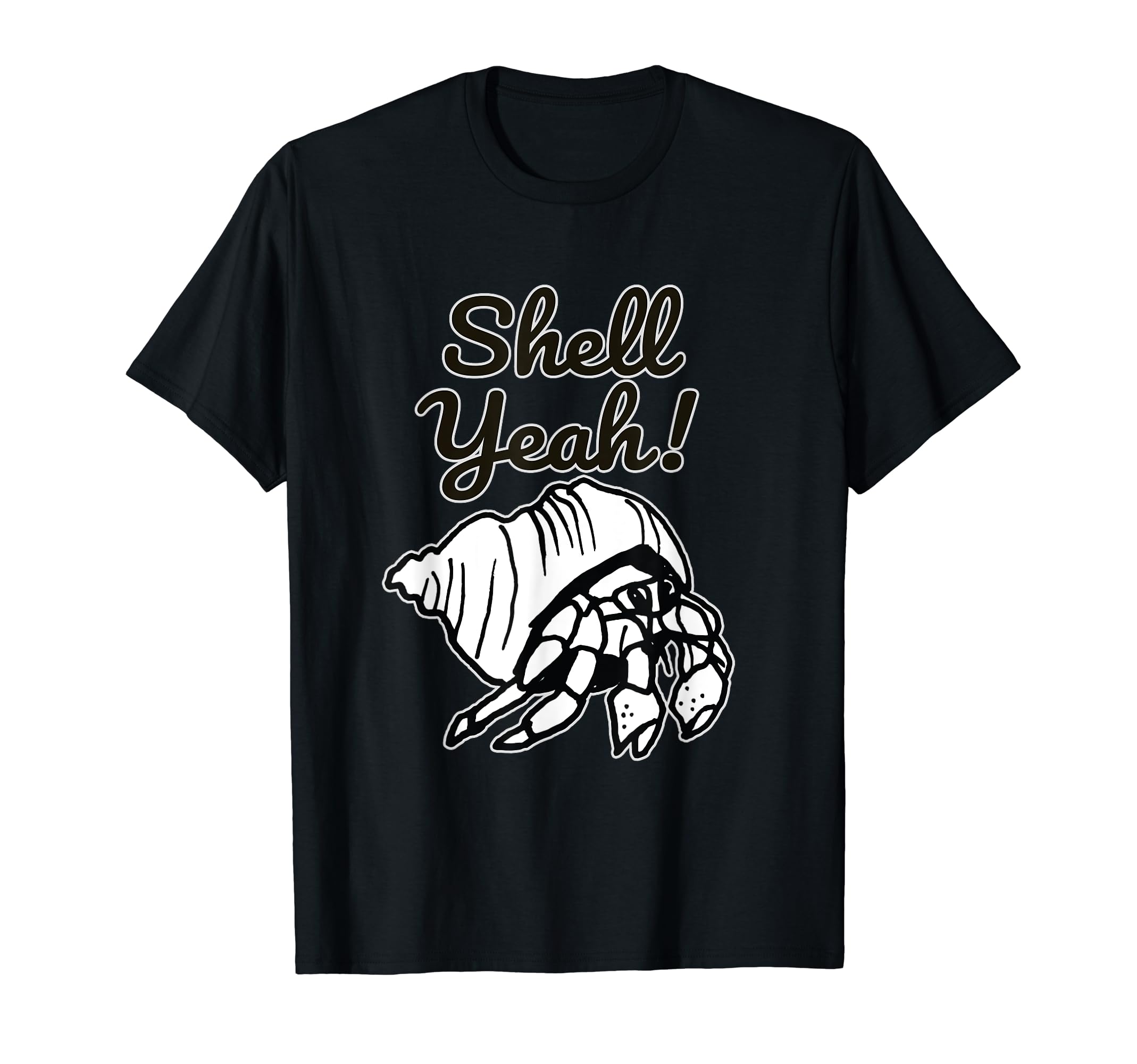 All About Hermit CrabsFunny Hermit Crab in Seashell Tee - 'Shell Yeah' Quote