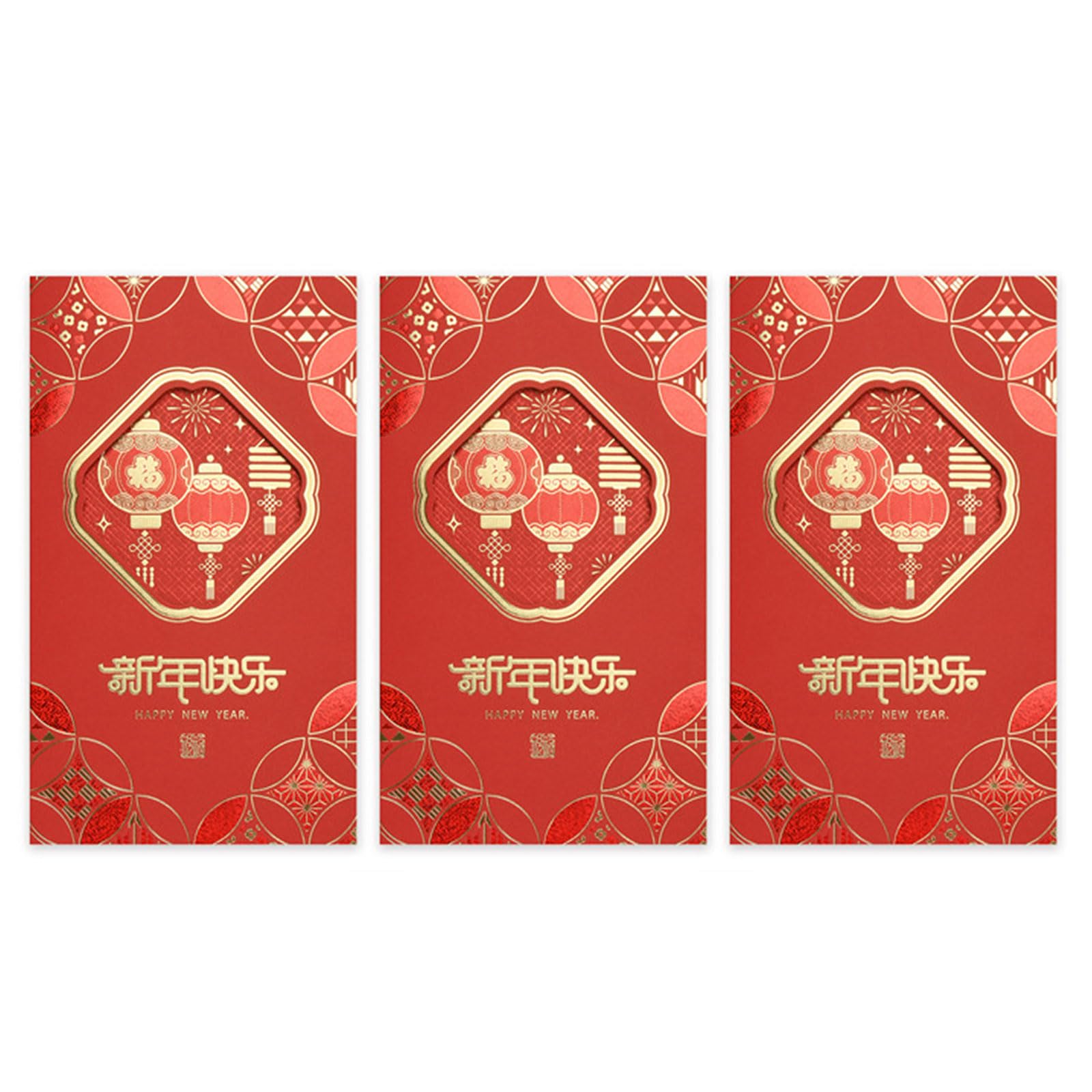Tsophreniq Chinese Spring Festival Greeting Card 2025 Year of the Snake Holiday Card with Envelope for Men Women Spring Festival Holiday