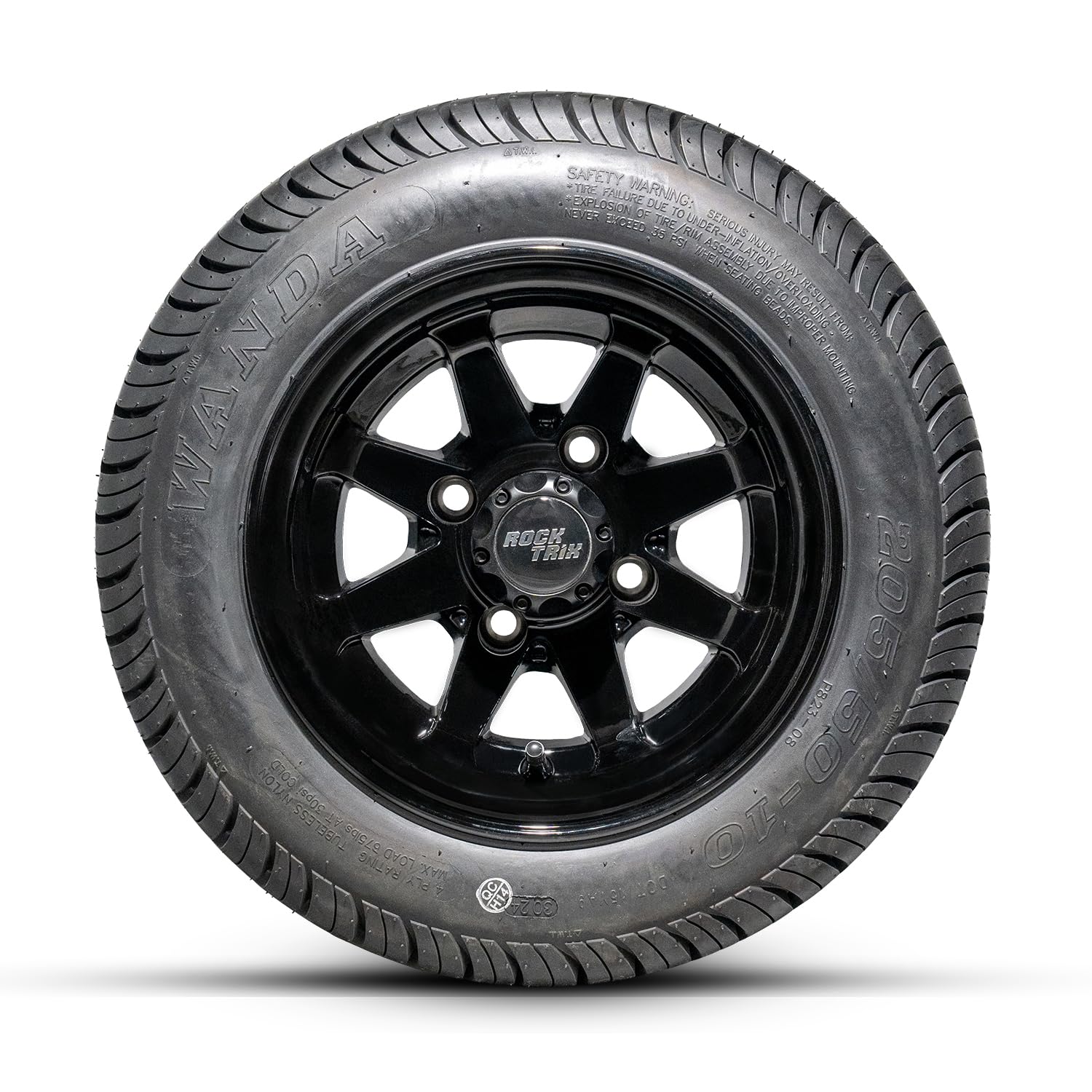 Amazon.com: RockTrix 10 inch Golf Cart Wheel Tire Combo Kit, RT102
