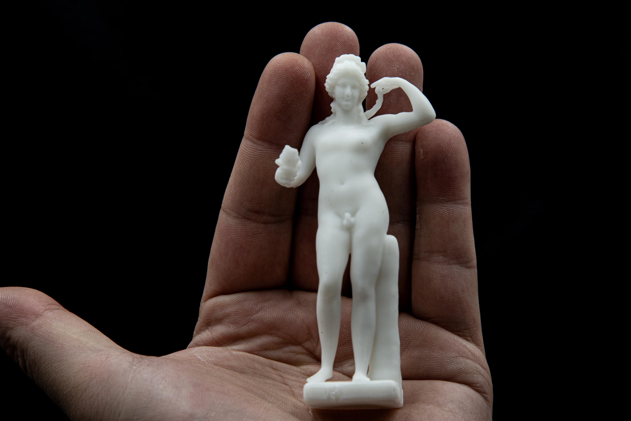 Hermaphroditus Figurine – 4” Mini Greek Resin Statue – Handmade Mythological Altar Decor – Pagan Collectible Sculpture