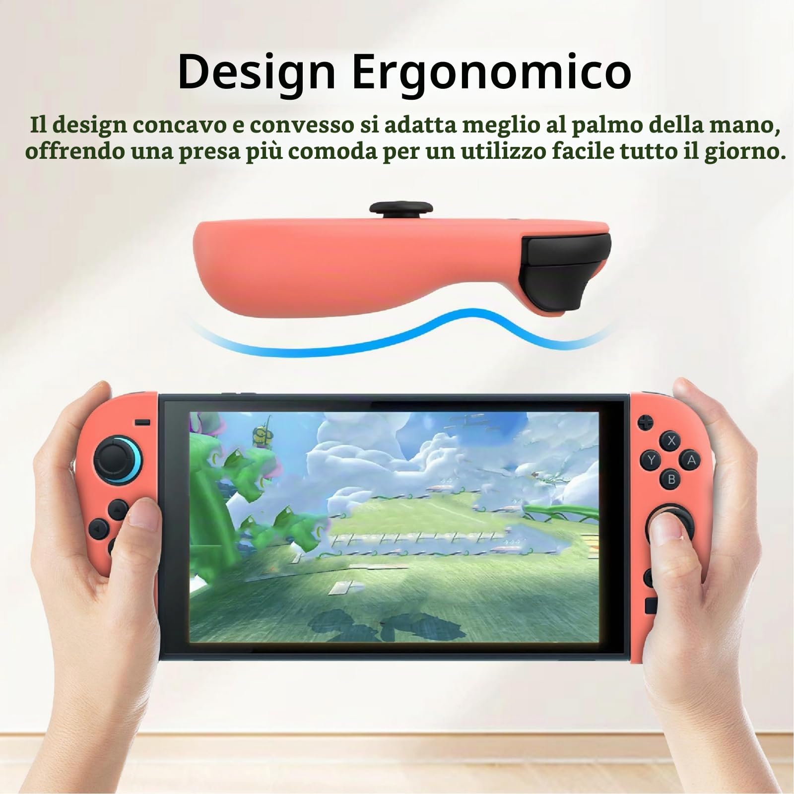 GIOPUEY Cover Compatibile con Nintendo Switch 2 Joy-Con Controller, Cilicone Custodia, Ultrasottile Case Cover, Antiurto, Resistente ai Graffi - Blue/Red GIOPUEY Cover Compatibile con Nintendo Switch 2 Joy-Con Controller, Cilicone Custodia, Ultrasottile Case Cover, Antiurto, Resistente ai Graffi - Blue/Red