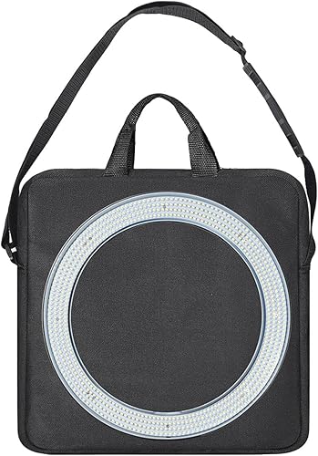 Vista 10 de CASEDAO Bolsa de transporte de fotografía para luz de anillo de 12 pulgadas, bolsa de transporte protectora de luz de anillo de selfie de 12 x 12