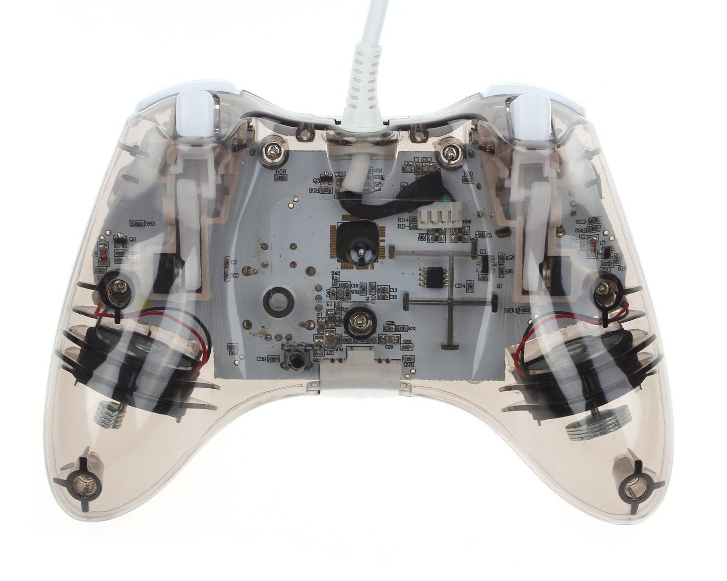 TuoFang Wired USB Clear Xbox360 Game Controller for Windows and Xbox 360 Console (Black)