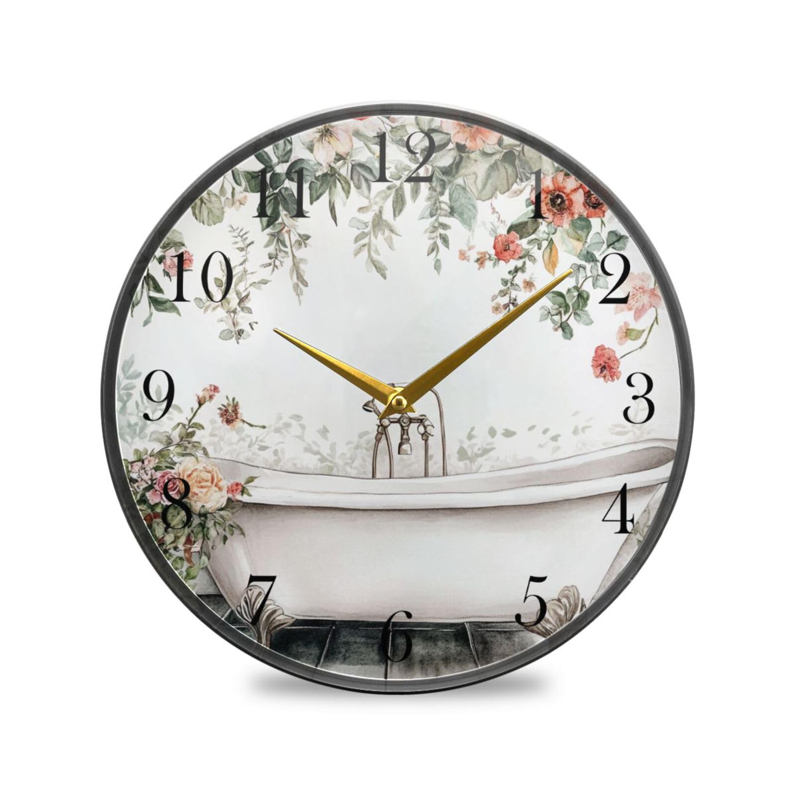 Horloge de cuisine ALAZA ronde silencieuse pour optimiser l'espace de vie