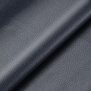 Adhesivo para interior de coche, parche autoadhesivo de reparación de piel, para muebles, mesa, silla, bolsa de asiento, zapatos, cama, piel sintética, color azul oscuro, 50 x 50 cm
