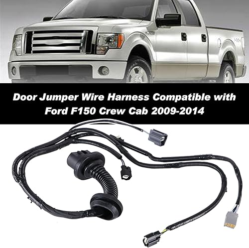 Miniatura 2 de Arnés de cableado de puente de puerta trasera compatible con Ford F150 Crew Cab 2009-2014 Lado del conductor, conjunto de cables de puente de puerta