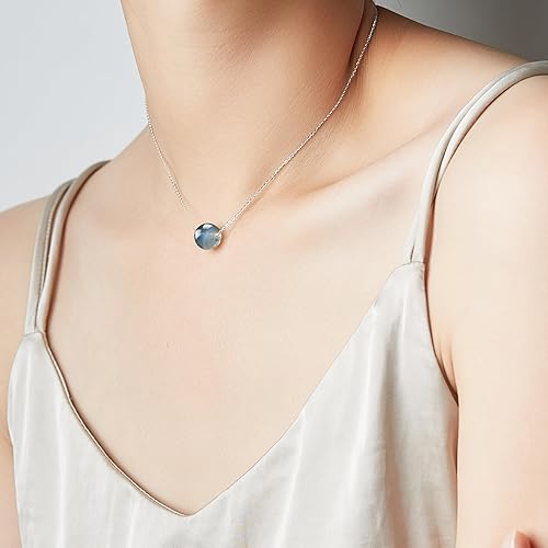 Miniatura 62 de Real Crystal Pendant Necklace Jewelry 925 Sterling Silver Chain Necklace for Women Dainty Birthstone Jewelry Necklace for Women Healing Chakra