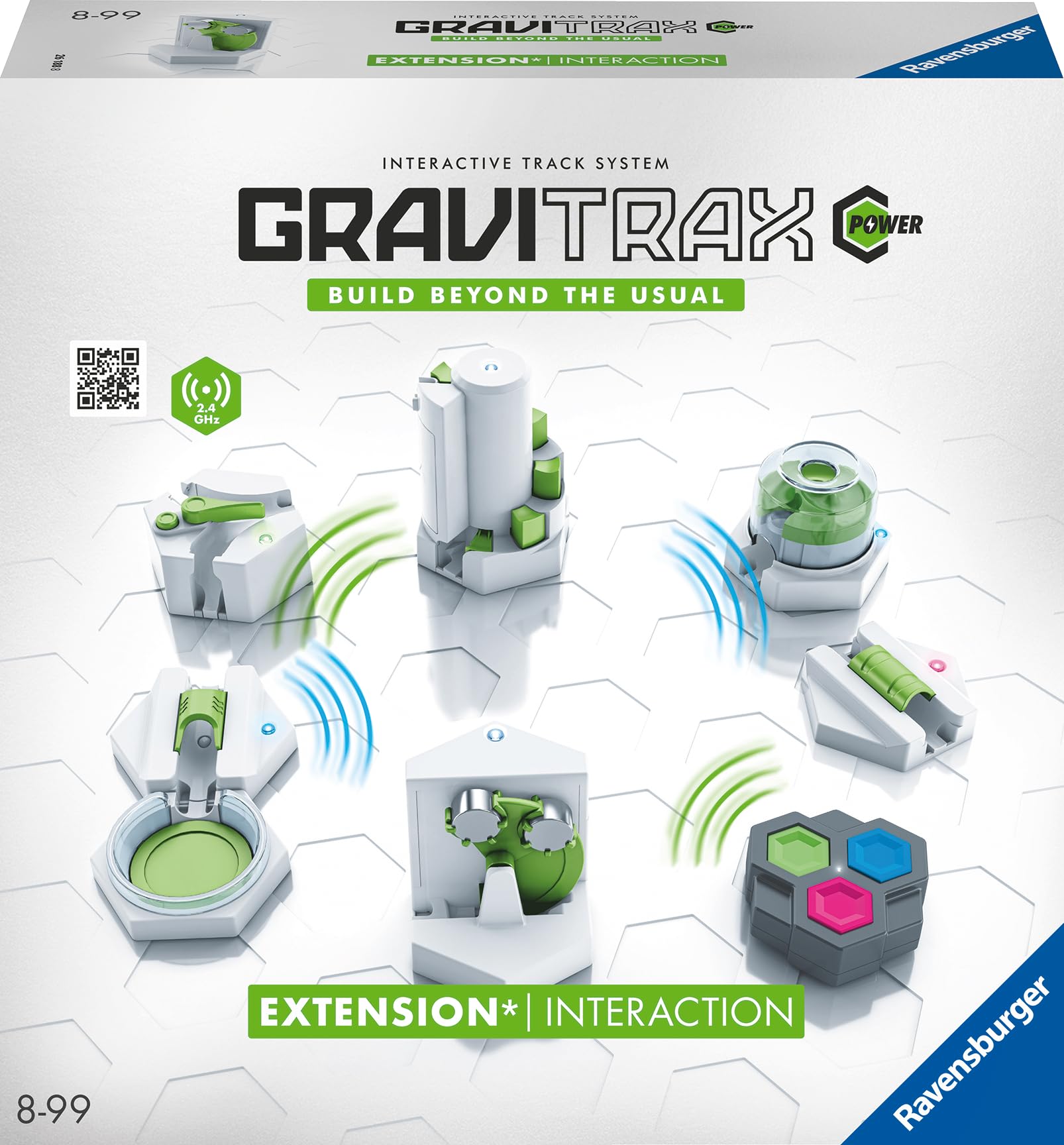 Ravensburger GraviTrax Power Erweiterung Interaction. Elektronisches Zubehör für Kugelbahnen für Kinder ab 8 Jahren. Kombinierbar mit Allen GraviTrax Produkten und -Linien