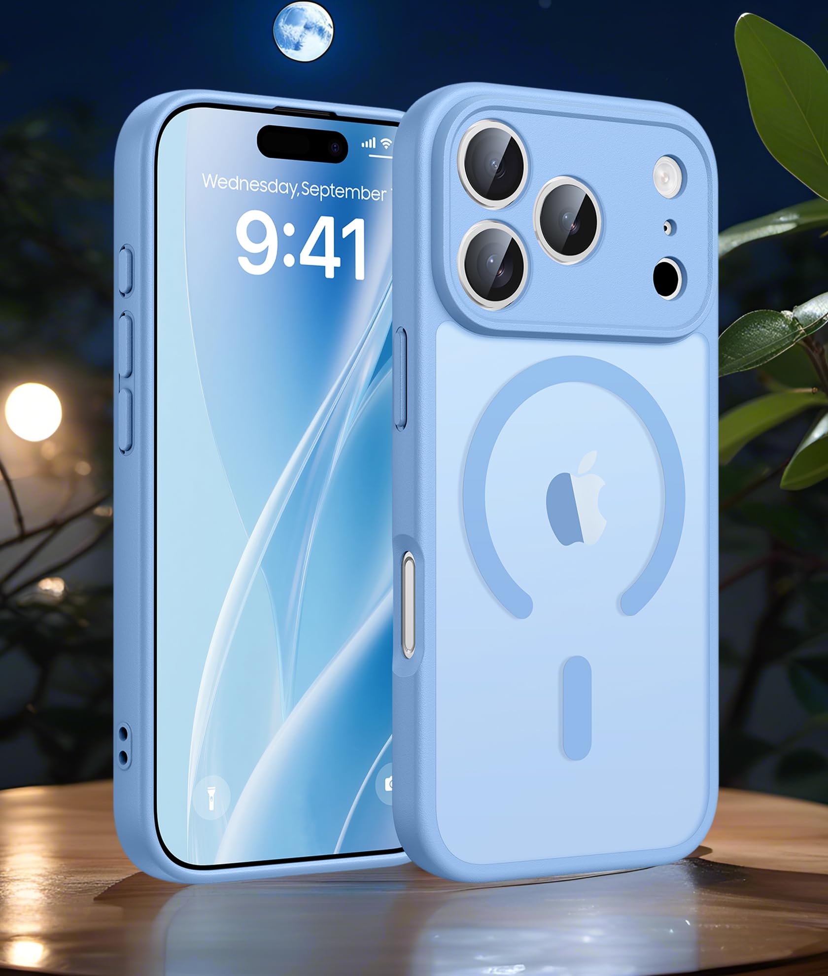 for iPhone 17 Pro Max Case,[Compatible with MagSafe] [Military Drop Protection] Full Camera Protection Shockproof Slim Translucent Matte Protective